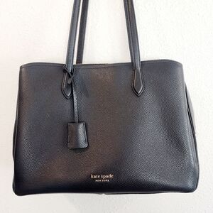 Kate Spade Black Leather Tote Bag